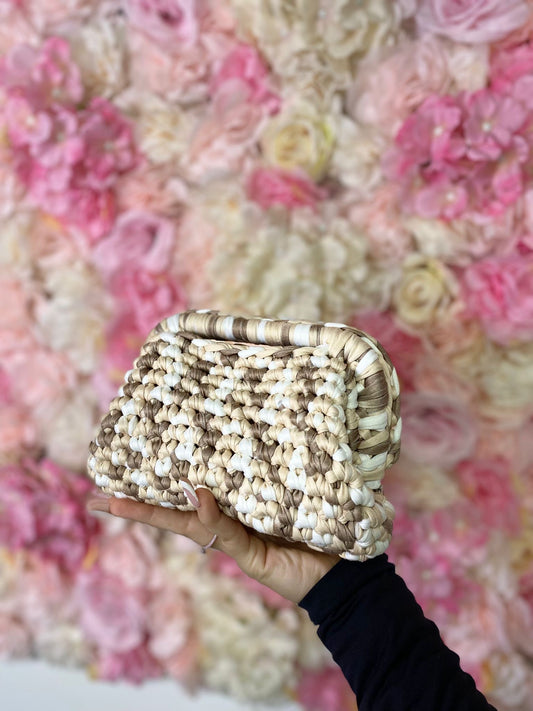 Clutch bag mocaccino