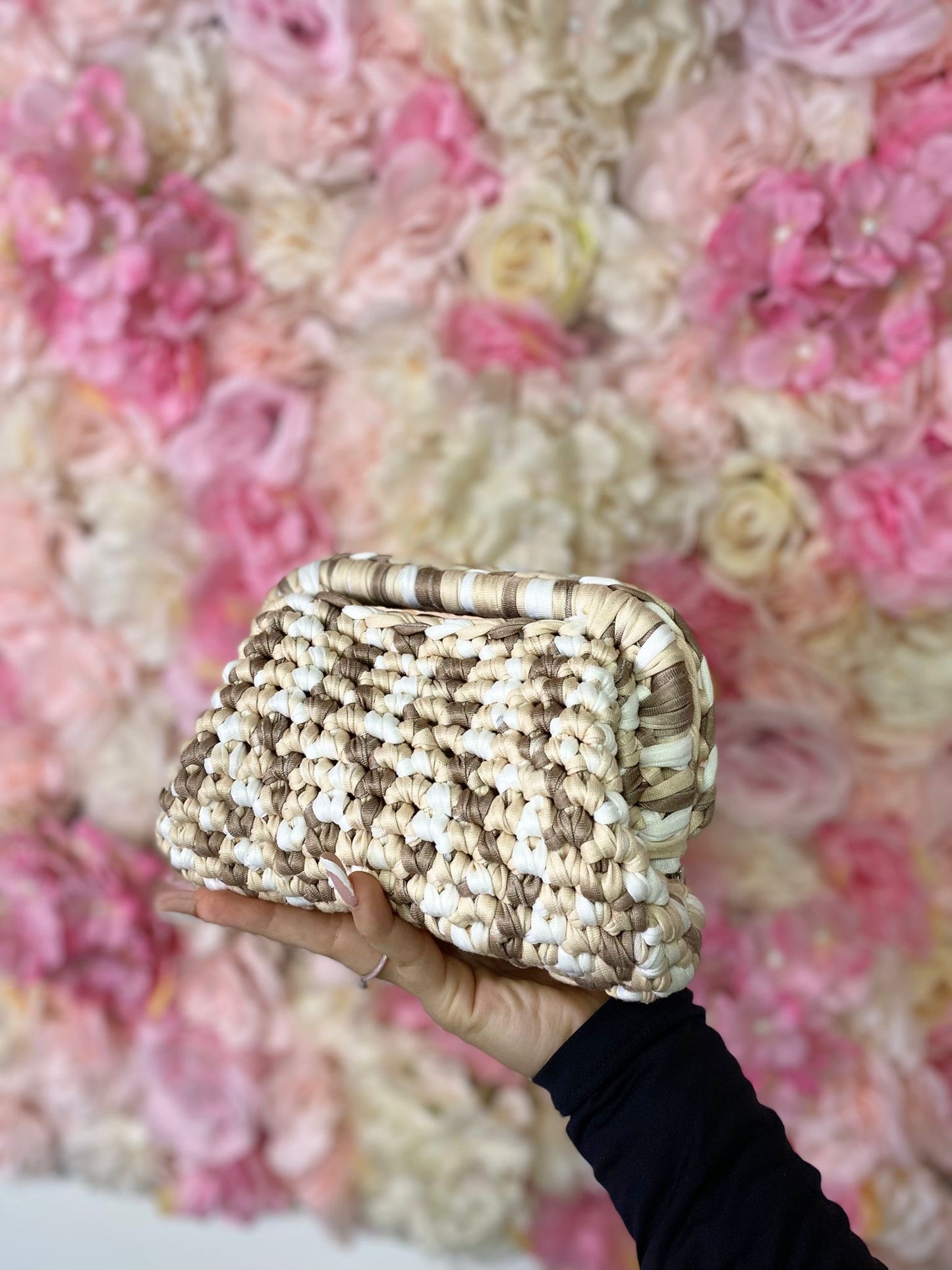Clutch bag mocaccino