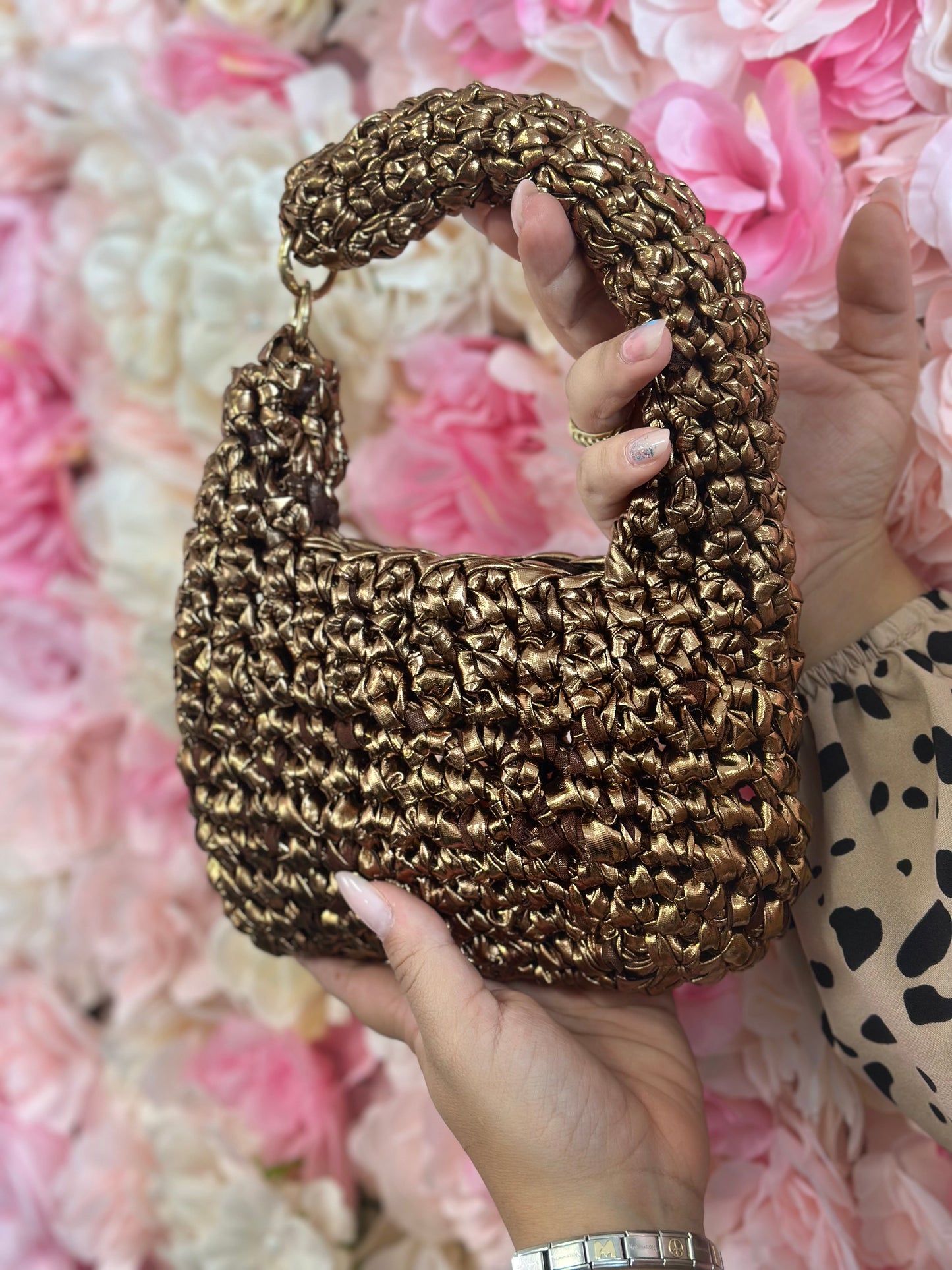 Betty Bag Bronzo laminata