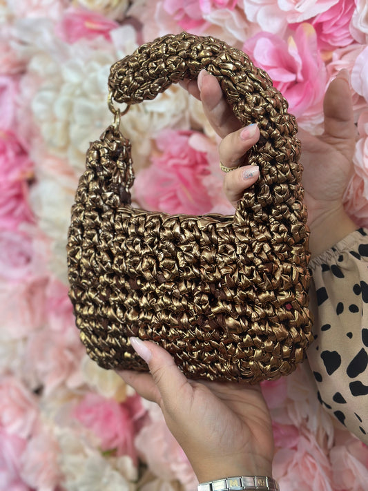 Betty Bag Bronzo laminata