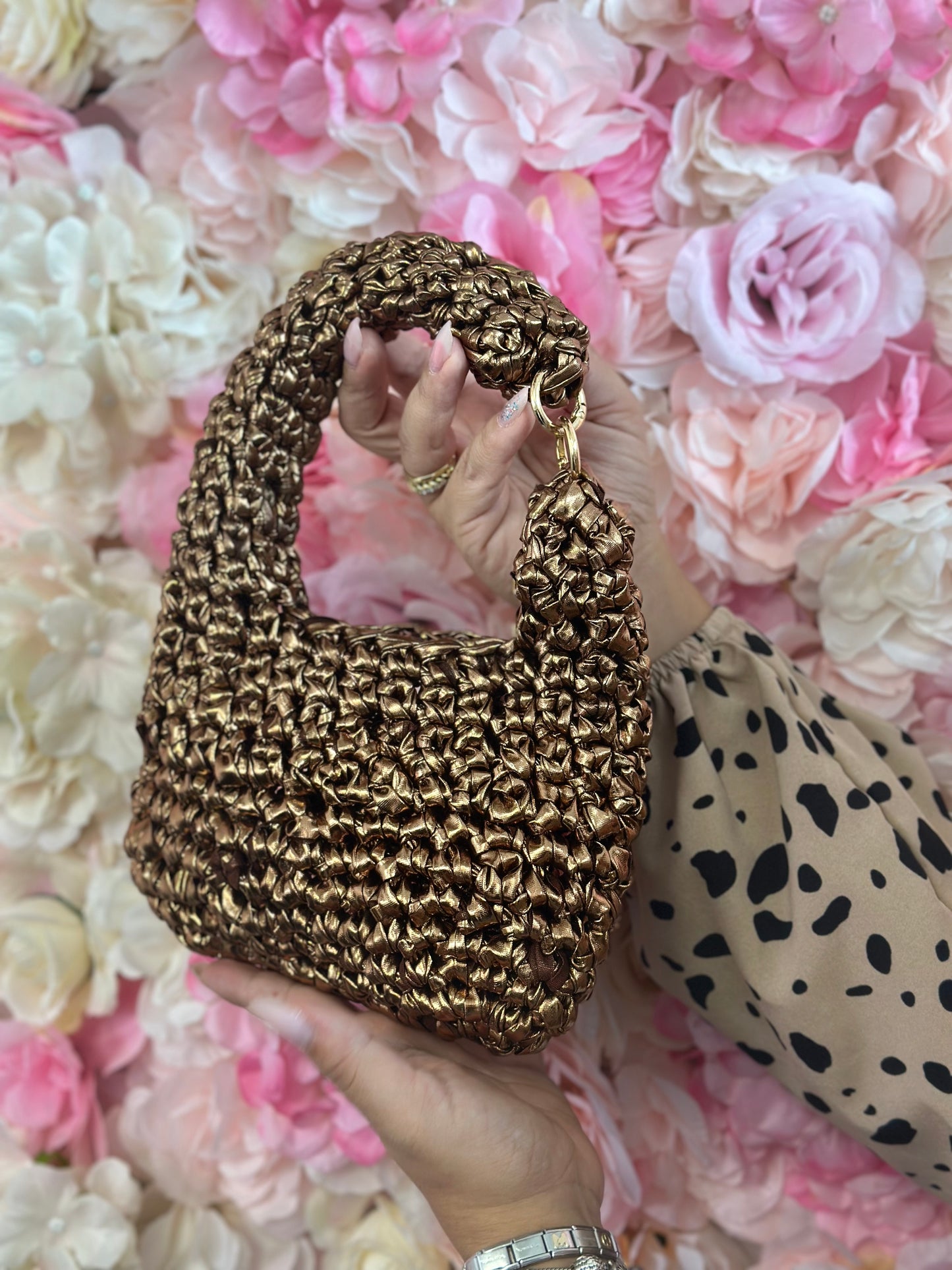 Betty Bag Bronzo laminata