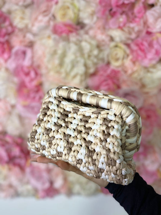 Clutch bag mocaccino